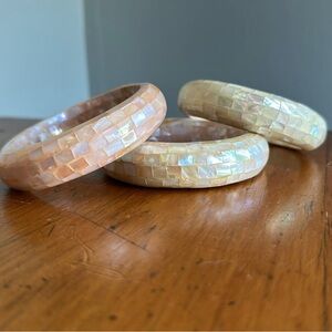 Softest Pink Mosaic Shell Bracelet